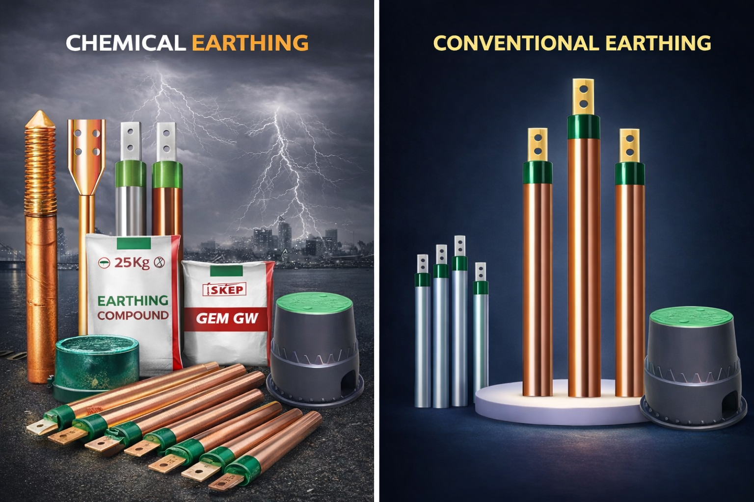 Earthing installation site